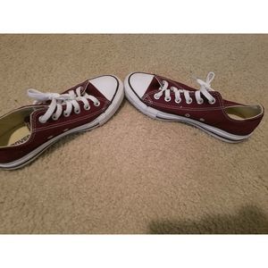 Converse All Star Purple Casual Shoes Sneakers Unisex Woman Size 7 Mens 5 EUC